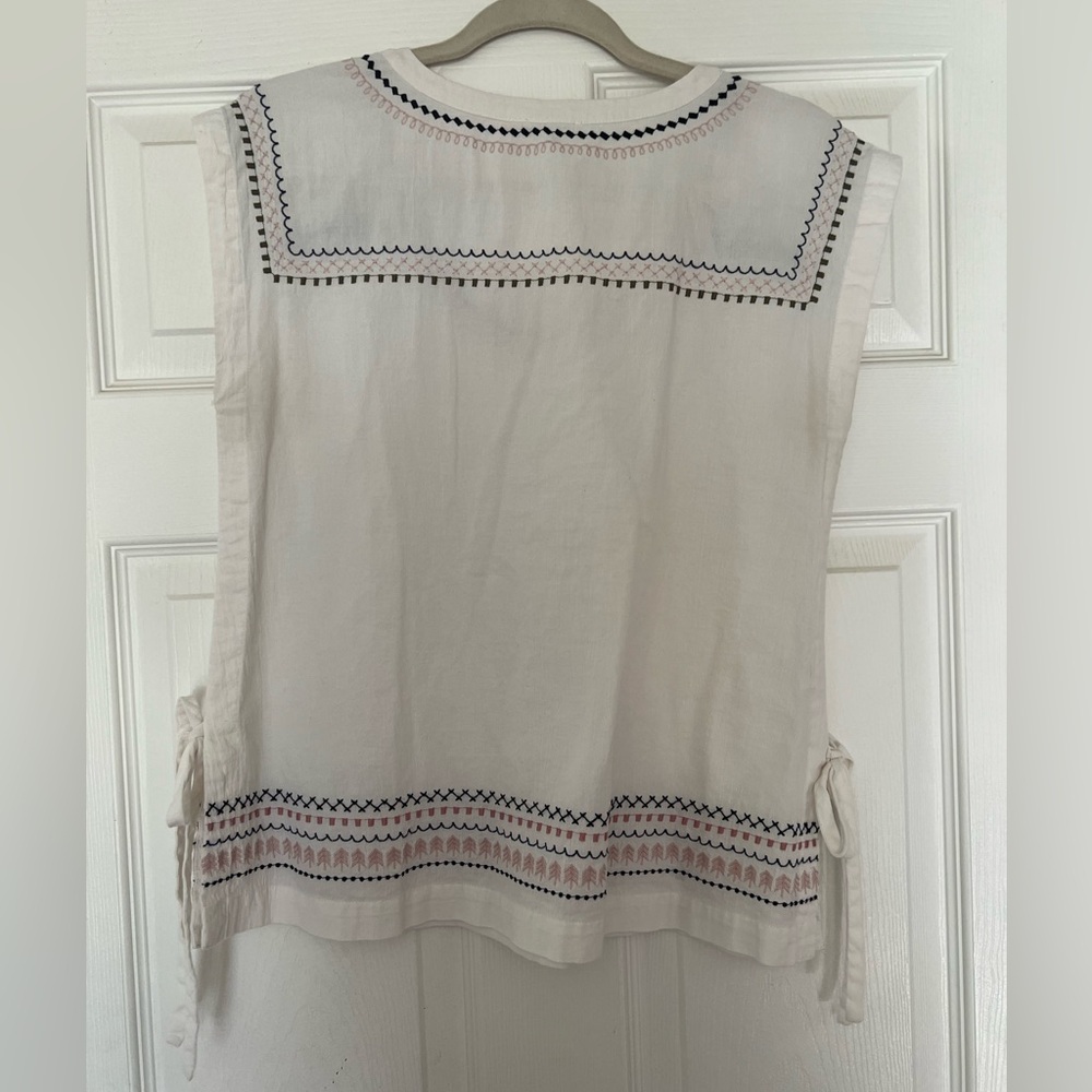 Loft Embroidered Shirt with Ties - Picture 2 of 5